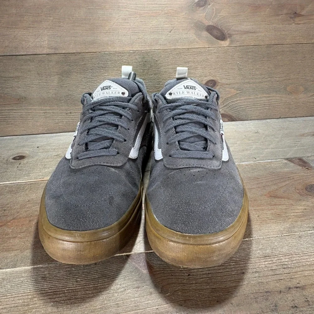 Vans Kyle Walker Pro Mens size 10 shoes Gray Suede Gum Sole Skate sneakers